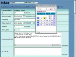 HTML controls are based on database column definitions.