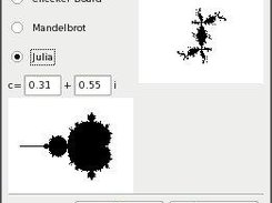 Fractal-chooser dialog at startup