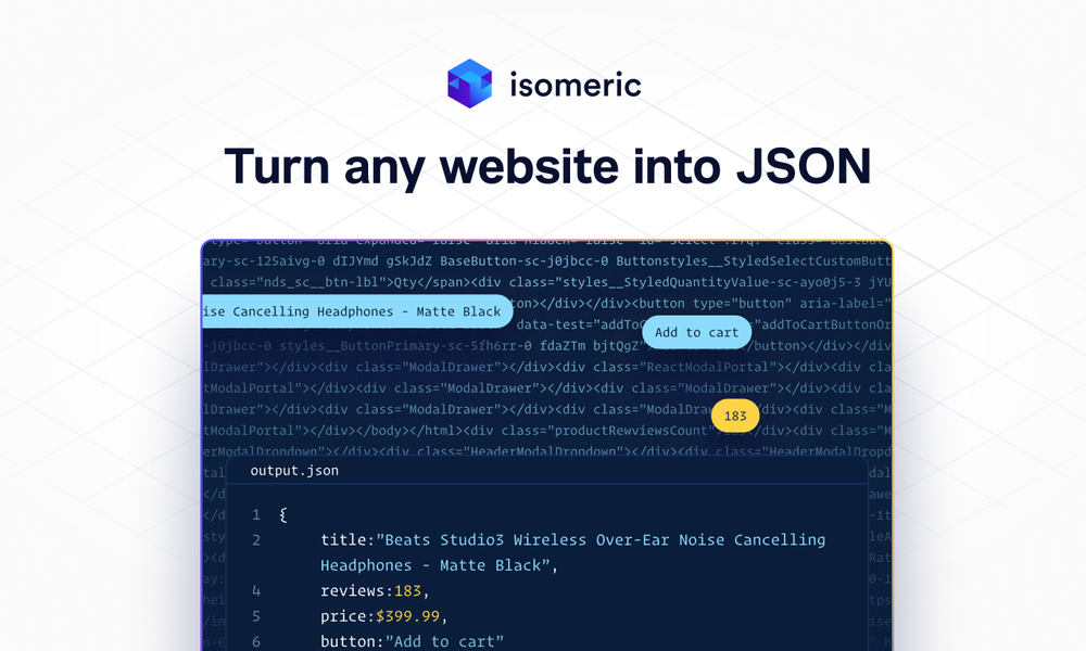 Turn any website into JSON