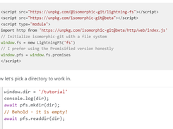 isomorphic-git Screenshot 1