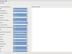 initial parameters set for a particular calculation