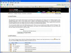 Manage folders screen.