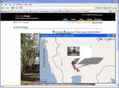 Album contents plotted on a google map.
