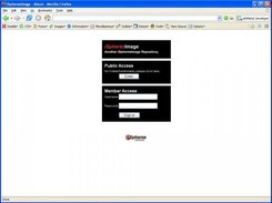iSpheresImage login screen.