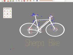 Bike in wireframe