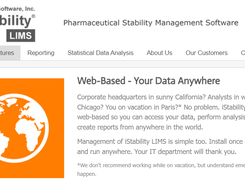 iStability LIMS Screenshot 1