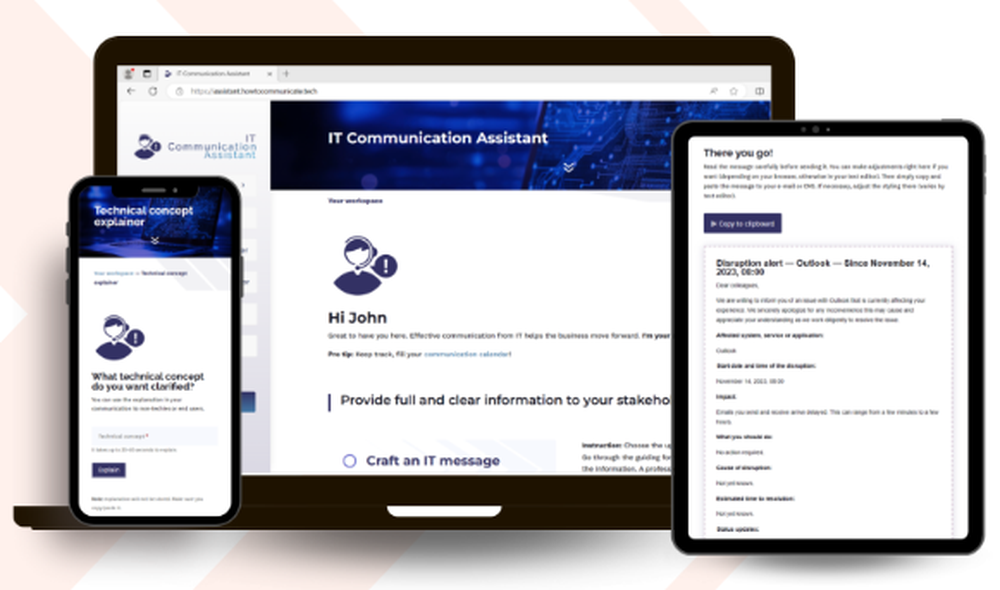 IT Communication Assistant Screenshot 1