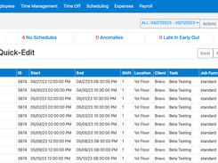 ITCS-WebClock Scheduling Module