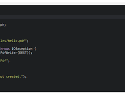iText Core Hello World example in Java