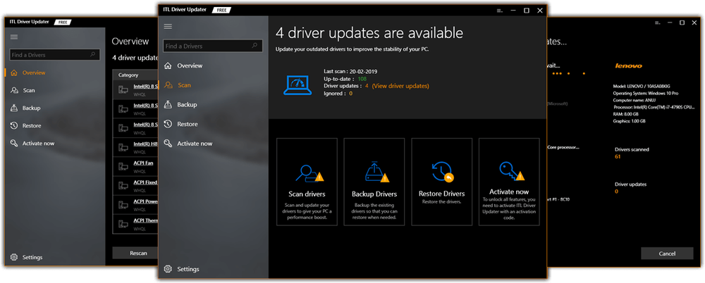 ITL Driver Updater Screenshot 1