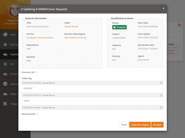 iTop user portal