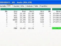 Live Notebook and Last Trades - iTrade 0.4/Coca