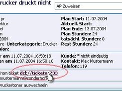 Incident-Ticket mit Hyperlink [DE]