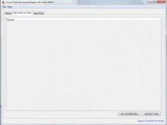 Add new tracks manually or in the background.