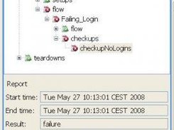 result view of the eclipse plugin (errors expanded)