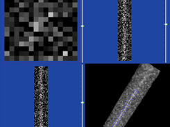 Section estimation for Gaussian tube with additive Gaussian noise