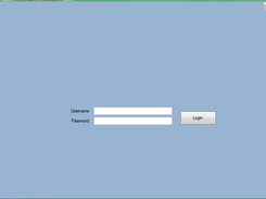 Login screen