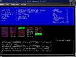 iWar version 0.71 using IAX2 (VoIP) for dialing.