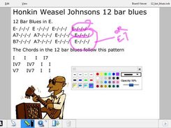Screenshot of Guitar teaching IWB file 
