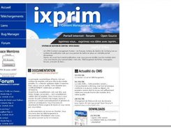 Ixprim CMS homepage