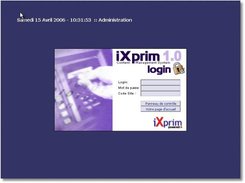 Ixprim CMS admin login page