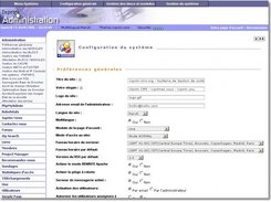 Ixprim CMS admin page