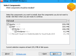 IZ-WAMP Wordpress - Components