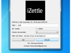 Calculadora Izettle no Windows 7