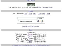 User selectable options for Izumi documents: theme, search..