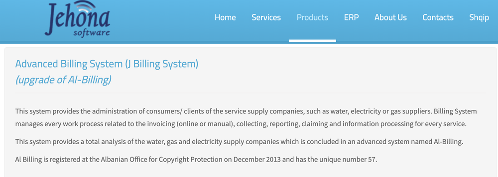 J Billing System Screenshot 1