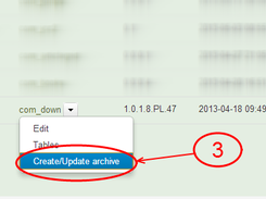 Joomla Component Creator Step 2