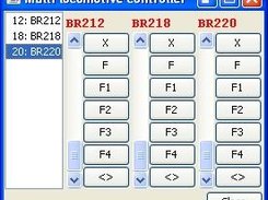 control different locomotives simultaneously