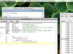 A screenshot of the editor and the main view under Mac OS X