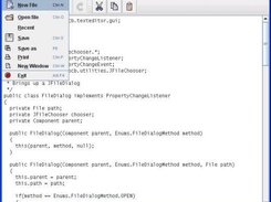 File menu