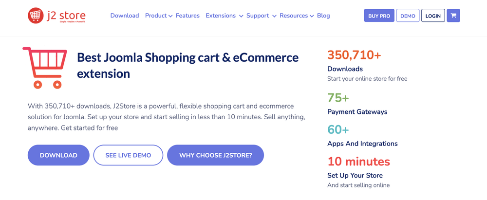 J2Store Screenshot 1