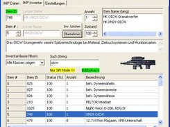 the inventory section (German)