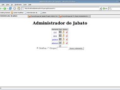 Web interface admin groups and graphics