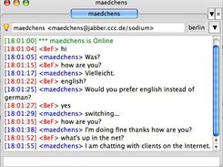 chatbot session with language switch