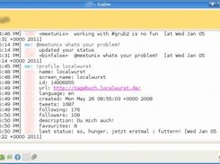 Example of interaction with the bot via Gajim