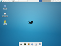JabirOS running XFCE 4.10
