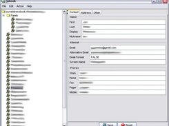 The jabook contact editor w/ tree, showing subdirectory