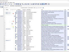 JabRef 3.0 - Showing the table of all entries.