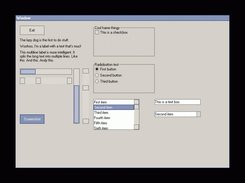 A first test of the UI components with a very simple look.