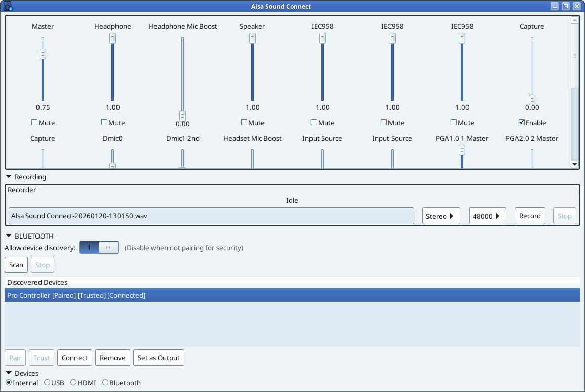 Expanded XFCE desktop interface