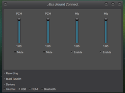 Collapsed usb audio interface on mate
