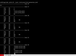 Compiling the test-passarray testcase.