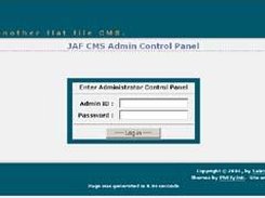 JAF CMS Control Panel Login