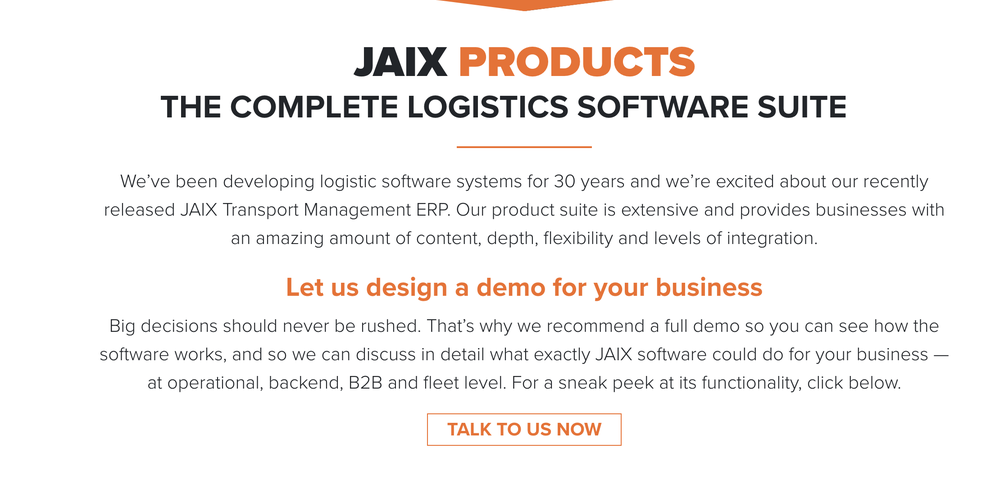 JAIX Logistics Screenshot 1