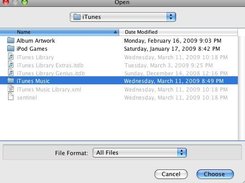 The select directory UI (Mac OSX)