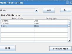 Multi columns sorting